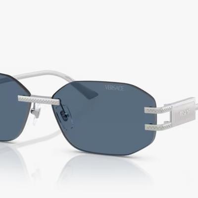 Óculos Solar Versace 2274 58-13 1000/80 (Prata/Azul) 140 3N