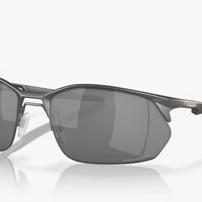 Óculos Solar Esportivo OAKLEY OO4145 (WIRE TAP 2.0) 0260 (Titanium/Prizm Black)