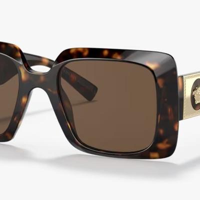 Óculos Solar VERSACE 4405 54-22 108/73 (Marrom Tartaruga e Dourado) 140 3N