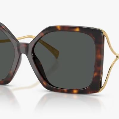 Óculos Solar VERSACE 4502-U 58-16 108/87 (Marrom Tartaruga e Dourado) 130 3N