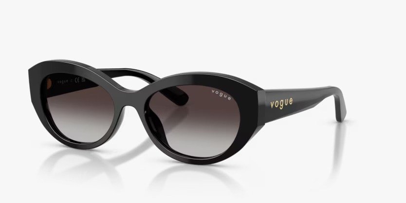 Óculos Solar VOGUE 5659-SU 52-17 W44/8G (Preto Brilhante) 140 3N