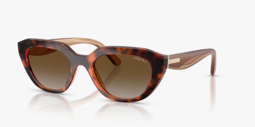Óculos Solar VOGUE 5711-S 51-19 W656T5 (Marrom Tartaruga e Nude) 140 3P