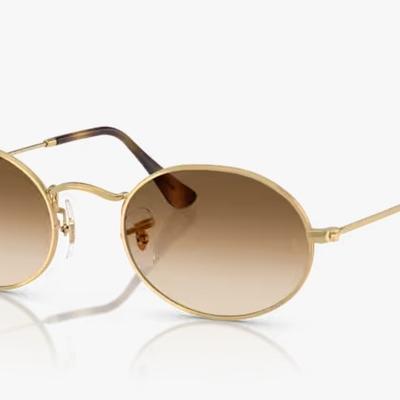 Óculos Solar RAY BAN RB3547 (OVAL) 54-21 001/51 (Dourado Brilhante)