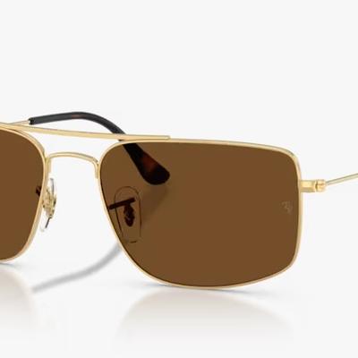 Óculos Solar RAY BAN RB3779 (EXPLORER 3) 56-18 001/57 (Dourado Brilhante e Lentes Marrom Polarizadas)