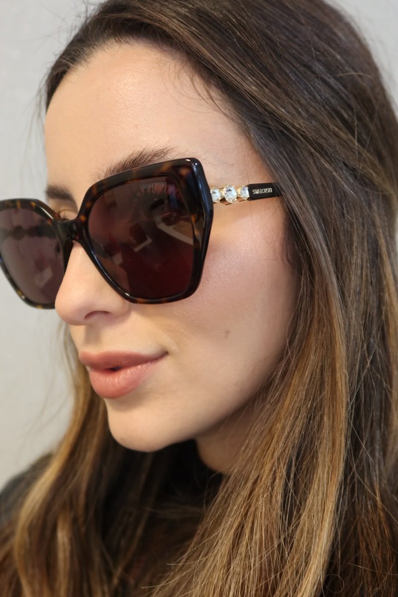 Óculos Solar SWAROVSKI 6016 56-18 100273 (Marrom Tartaruga) 140 3N