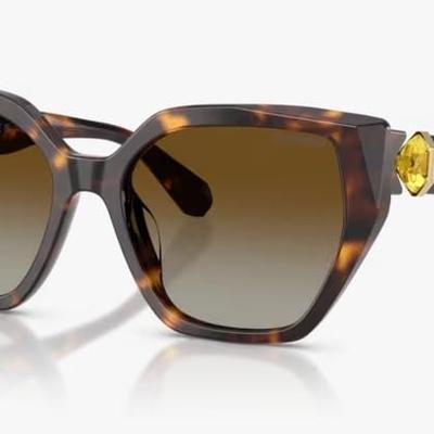 Óculos Solar SWAROVSKI SK6044U 56-18 1002T5 (Marrom Tartaruga Polarizado)