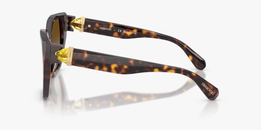 Óculos Solar SWAROVSKI SK6044U 56-18 1002T5 (Marrom Tartaruga Polarizado)