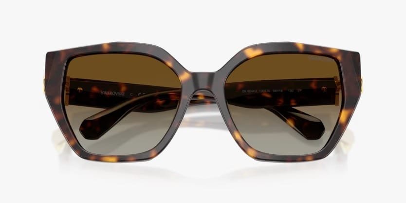 Óculos Solar SWAROVSKI SK6044U 56-18 1002T5 (Marrom Tartaruga Polarizado)