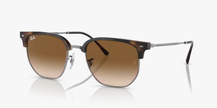 Óculos Solar RAY BAN RB4416 (NEW CLUBMASTER) 53-20 710/51 (Metal Grafite/Marrom Tartaruga)