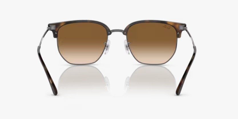 Óculos Solar RAY BAN RB4416 (NEW CLUBMASTER) 53-20 710/51 (Metal Grafite/Marrom Tartaruga)