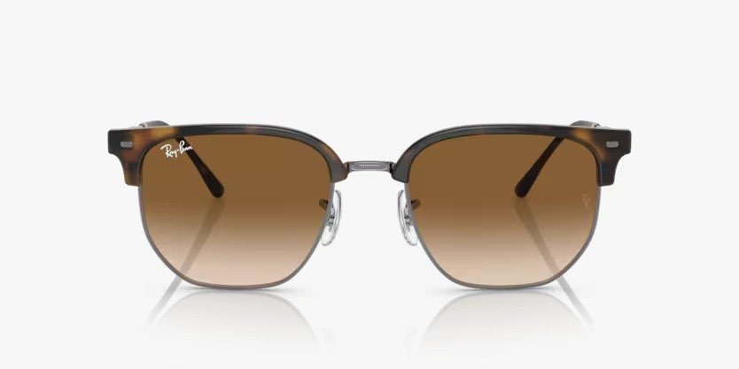 Óculos Solar RAY BAN RB4416 (NEW CLUBMASTER) 53-20 710/51 (Metal Grafite/Marrom Tartaruga)