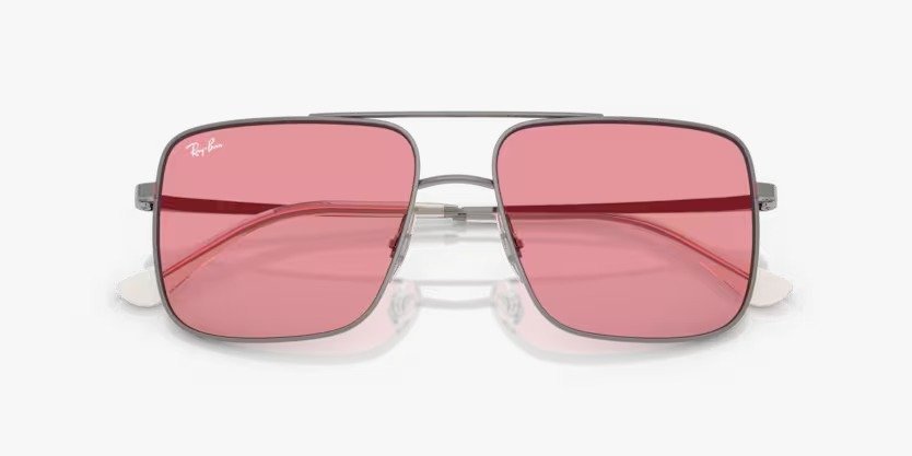 Óculos Solar RAY BAN RB3758 (ARI) 56-16 004/84 (Grafite/Rosa)