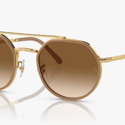 Óculos Solar RAY BAN RB3765 53-22 001/51 (Metal Dourado/Marrom Degradê)