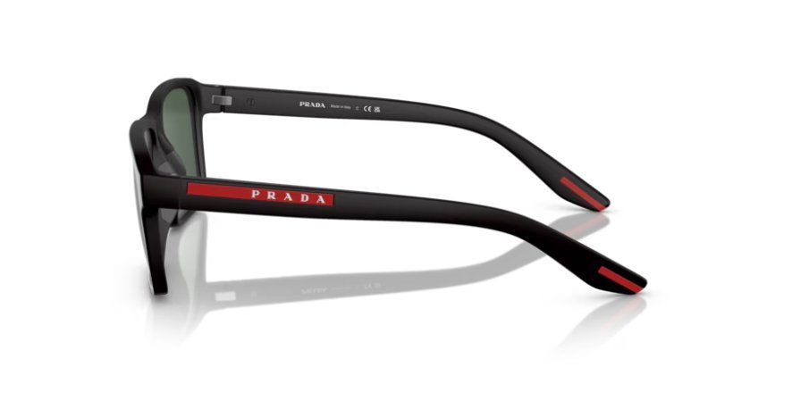 Óculos Solar PRADA LINEA ROSSA OPS 05YS 58-17 DG0-06U (Preto Emborrachado/Verde Escuro Tuning)