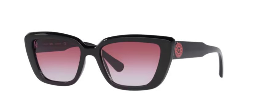Óculos Solar KIPLING KP 4073 55-18 K643 (Preto Brilhante/Rosa Degradê)