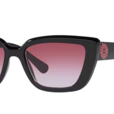 Óculos Solar KIPLING KP 4073 55-18 K643 (Preto Brilhante/Rosa Degradê)
