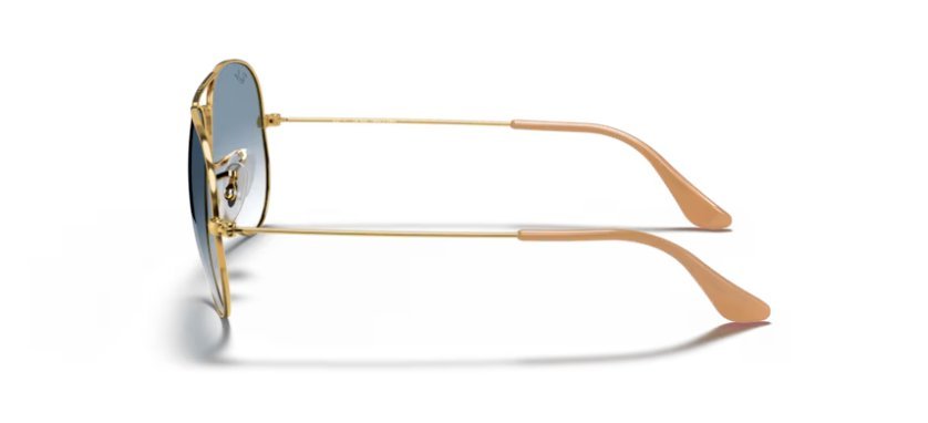 Óculos Solar RAY BAN RB3025L (AVIATOR LARGE METAL) 62-14 001/3F (Metal Dourado/Azul Degradê)