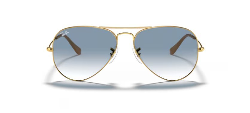Óculos Solar RAY BAN RB3025L (AVIATOR LARGE METAL) 62-14 001/3F (Metal Dourado/Azul Degradê)