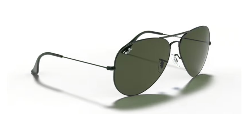 Óculos Solar RAY BAN RB3026L 62-14 L2821 (Metal Preto/Cristal G15)