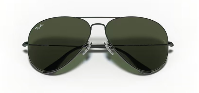 Óculos Solar RAY BAN RB3026L 62-14 L2821 (Metal Preto/Cristal G15)