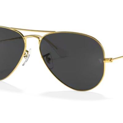 Óculos Solar RAY BAN RB3025 (AVIATOR LARGE METAL) 58-14 9196/48 (Metal Dourado/Cinza Polarizado Antirreflexo)