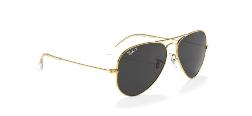 Óculos Solar RAY BAN 3025 (AVIATOR LARGE METAL) 58-14 9196/48 (Metal Dourado/Cinza Polarizado Antirreflexo)