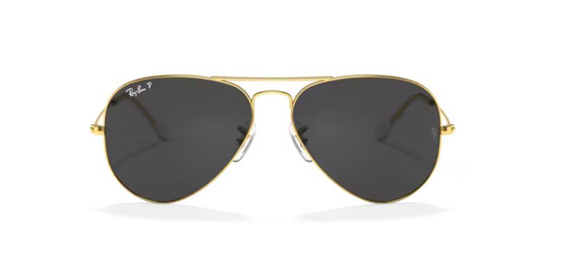 Óculos Solar RAY BAN 3025 (AVIATOR LARGE METAL) 58-14 9196/48 (Metal Dourado/Cinza Polarizado Antirreflexo)