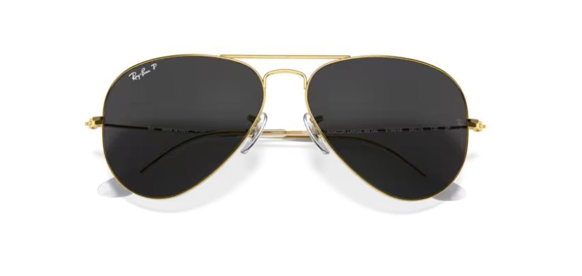 Óculos Solar RAY BAN 3025 (AVIATOR LARGE METAL) 58-14 9196/48 (Metal Dourado/Cinza Polarizado Antirreflexo)