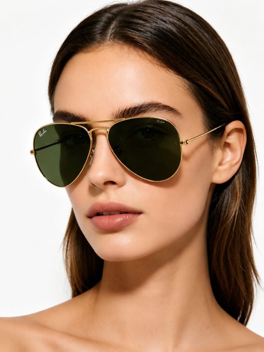 Óculos Solar RAY BAN RB3025L (AVIATOR LARGE METAL) 58-14 L0205 (Metal Dourado/G15)