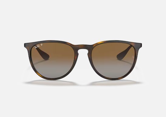 Óculos Solar RAY BAN RB 4171L (ERIKA) 54-18 710/T5 (Marrom Tartaruga Brilhante/Lentes Marrom Degrade Polarizadas)