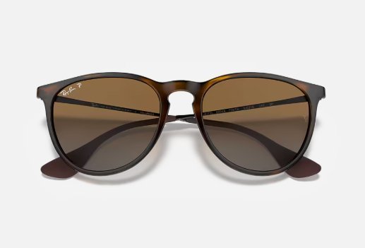 Óculos Solar RAY BAN RB 4171L (ERIKA) 54-18 710/T5 (Marrom Tartaruga Brilhante/Lentes Marrom Degrade Polarizadas)
