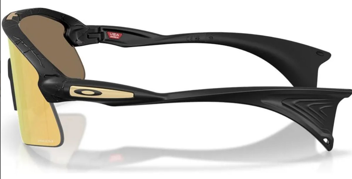 Óculos Solar Esportivo OAKLEY OO9517 (STUNT DEVIL) 1639 (Acetato Preto Fosco/Prizm Espelhado Dourado)