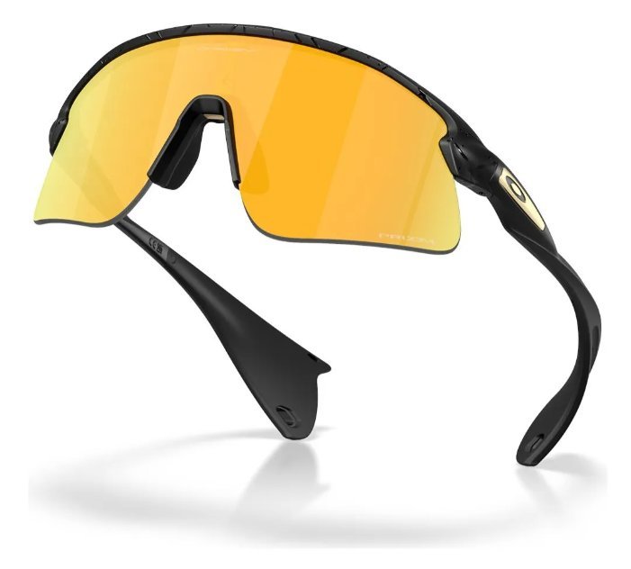 Óculos Solar Esportivo OAKLEY OO9517 (STUNT DEVIL) 1639 (Acetato Preto Fosco/Prizm Espelhado Dourado)