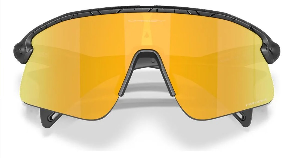 Óculos Solar Esportivo OAKLEY OO9517 (STUNT DEVIL) 1639 (Acetato Preto Fosco/Prizm Espelhado Dourado)