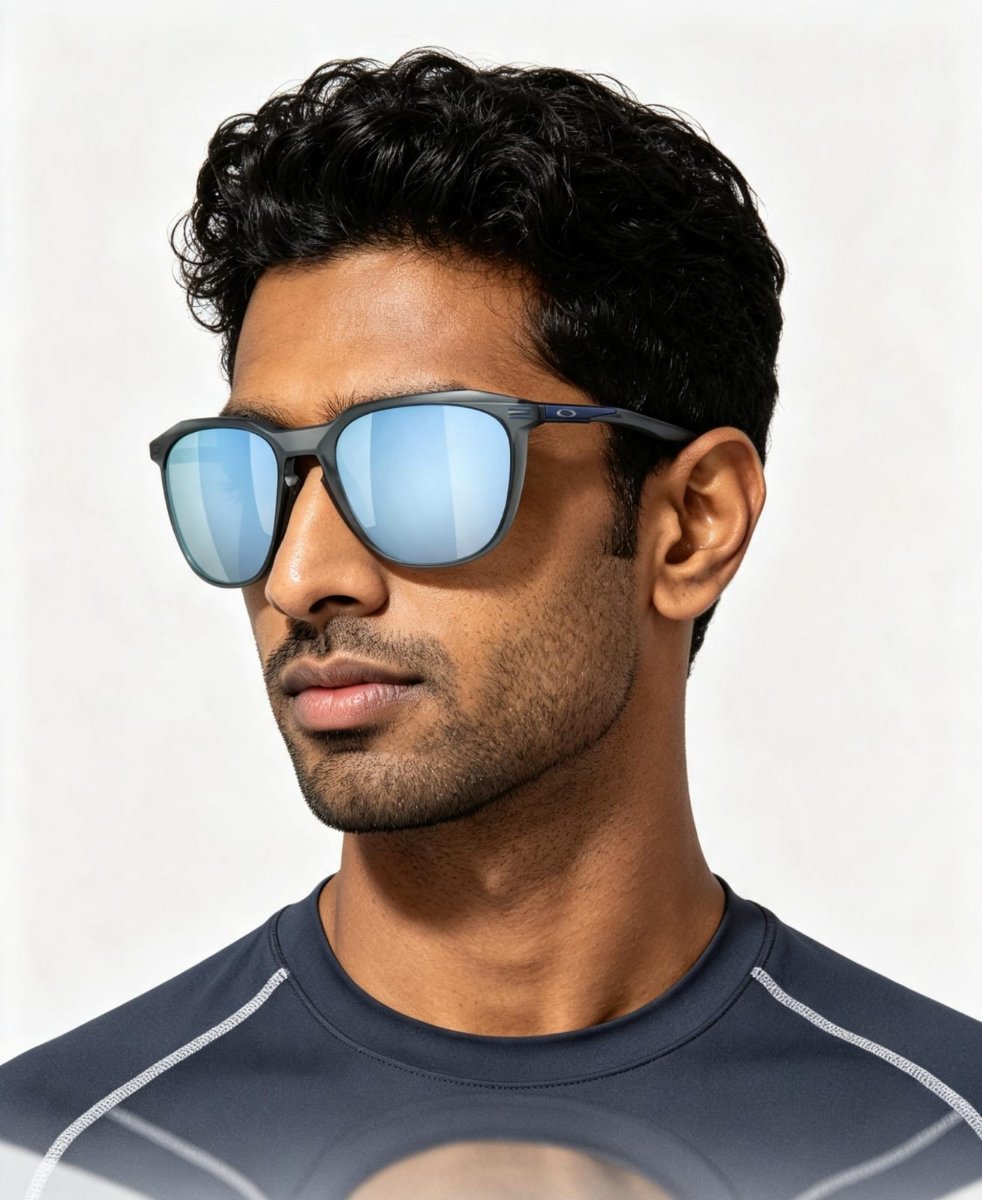 Óculos Solar Esportivo OAKLEY OO9286 (THURSO) 54-19 0554 (Acetato Azul Claro Fosco/Prizm Polarizado Espelhado Azul Deep Water) -