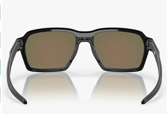 Óculos Solar Esportivo OAKLEY OO4143 (PARLAY) 58-16 0358 (Acetato Preto Superior Brilhante e Inferior Fosco/Prizm Laranja Espelhado)