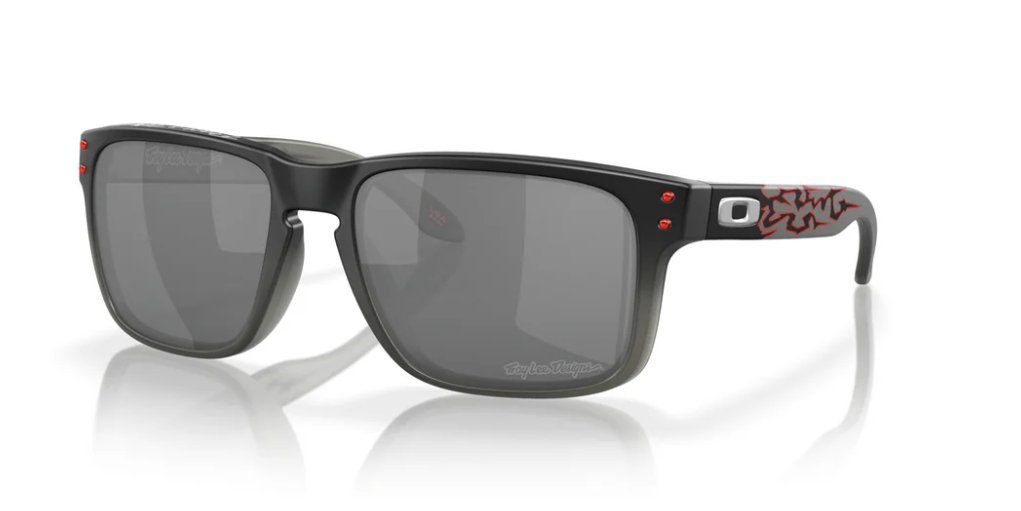 Óculos Solar Esportivo OAKLEY OO9102 (HOLBROOK TROY LEE DESIGNS) 57-18 Z055 (Acetato Cinza Fosco/Prizm Espelhado Prata) -