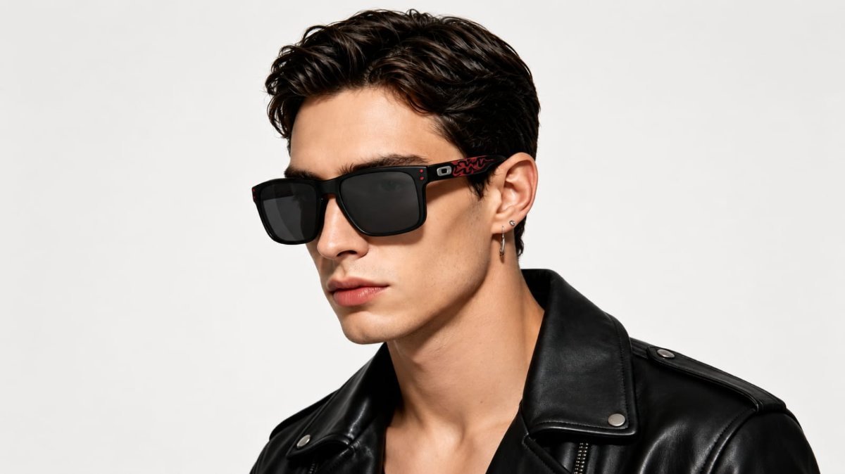 Óculos Solar Esportivo OAKLEY OO9102 (HOLBROOK TROY LEE DESIGNS) 57-18 Z055 (Acetato Cinza Fosco/Prizm Espelhado Prata) -