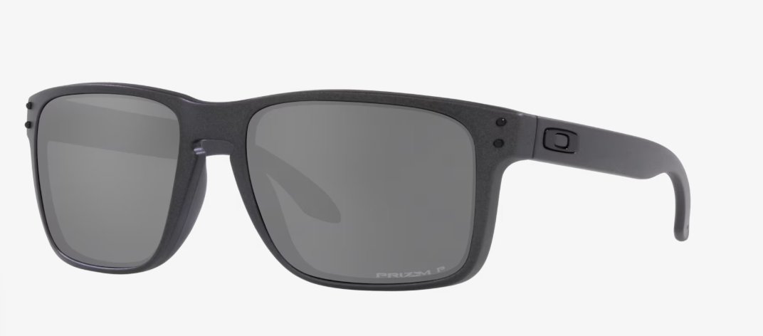 Óculos Solar Esportivo OAKLEY OO9417L (HOLBROOK XL) 59-18 3059 (Acetato Grafite Metálico Fosco/Prizm Polarizado Espelhado Prata)
