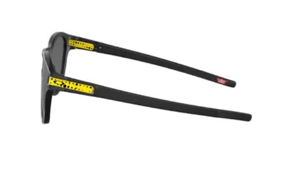 Óculos Solar Esportivo OAKLEY OO9265 (LATCH TOUR DE FRANCE) 53-21 6953 (Acetato Preto Fosco/Prizm Cinza Espelhado Prata)