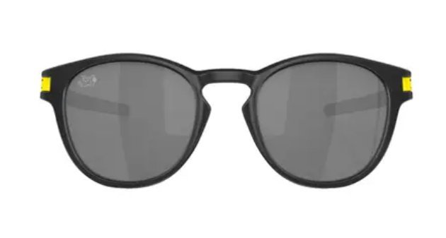 Óculos Solar Esportivo OAKLEY OO9265 (LATCH TOUR DE FRANCE) 53-21 6953 (Acetato Preto Fosco/Prizm Cinza Espelhado Prata)