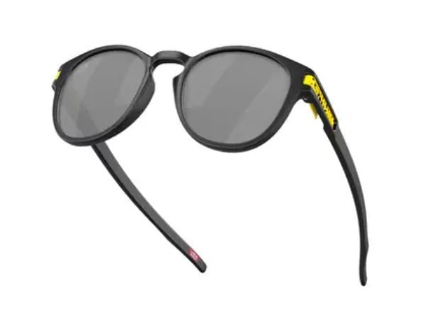 Óculos Solar Esportivo OAKLEY OO9265 (LATCH TOUR DE FRANCE) 53-21 6953 (Acetato Preto Fosco/Prizm Cinza Espelhado Prata)