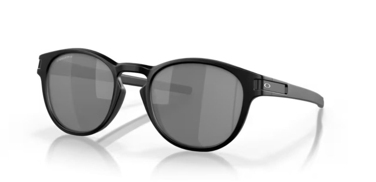 Óculos Solar Esportivo OAKLEY OO9265 (LATCH) 53-21 2753 (Acetato Preto Fosco/Prizm Cinza Espelhado Prata) 2253 (Acetato Marrom Tartaruga Fosco/Prizm Cinza Espelhado Prata) - Preto Fosco