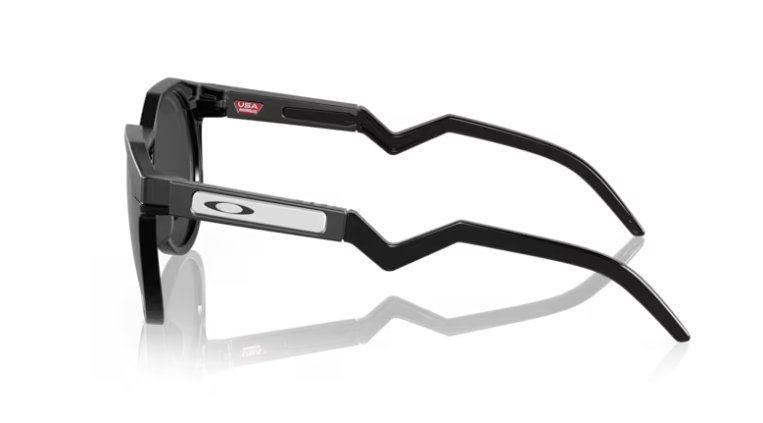 Óculos Solar Esportivo OAKLEY OO9242 (HSTN) 52-21 0152 (Acetato Superior Preto Fosco e Inferior Preto Brilhante/Prizm Espelhado Prata) 0752 (Acetato Superior Marrom Escuro e Inferior Marrom Claro Translúcido/Prizm Marrom) - Preto Superior Fosco e Inferior Brilhante