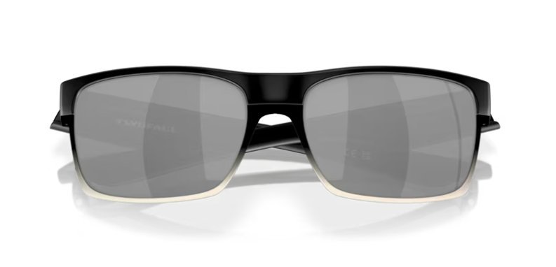Óculos Solar Esportivo OAKLEY OO9189 (TWOFACE) 60-16 30 (Acetato Superior Preto Fosco e Alumínio Escovado Inferior/Lentes Espelhado Prata)