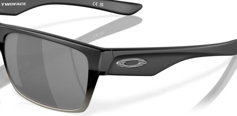 Óculos Solar Esportivo OAKLEY OO9189 (TWOFACE) 60-16 30 (Acetato Superior Preto Fosco e Alumínio Escovado Inferior/Lentes Espelhado Prata)