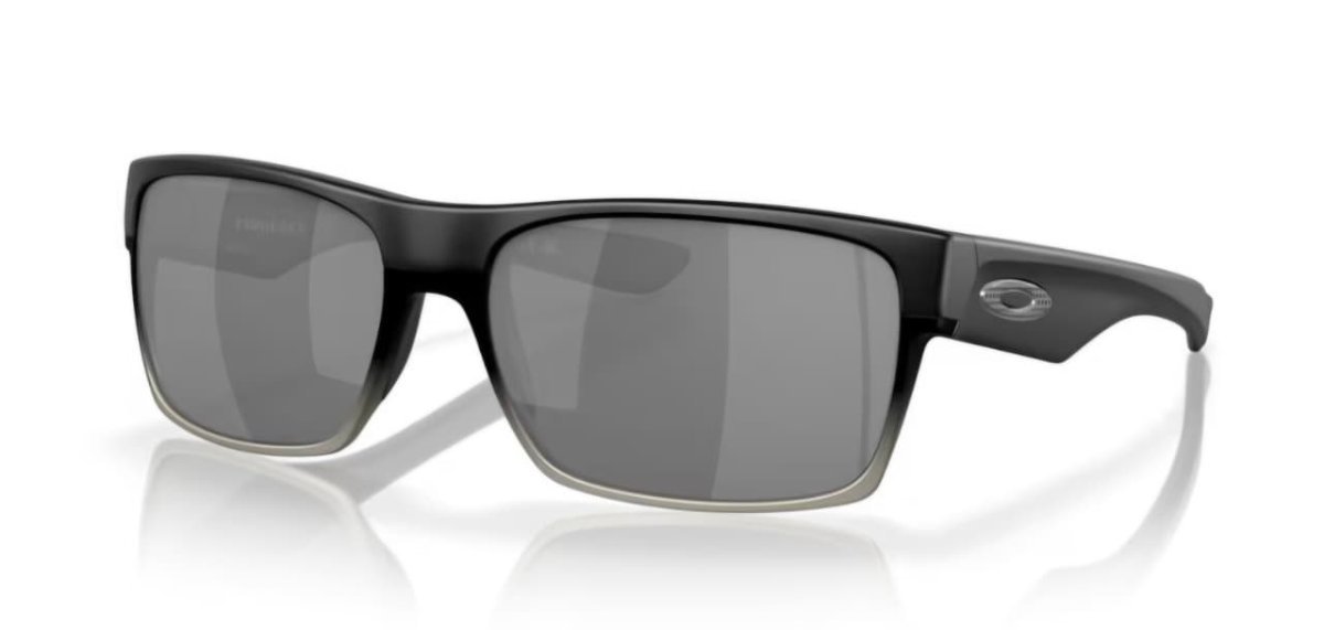 Óculos Solar Esportivo OAKLEY OO9189 (TWOFACE) 60-16 30 (Acetato Superior Preto Fosco e Alumínio Escovado Inferior/Lentes Espelhado Prata)
