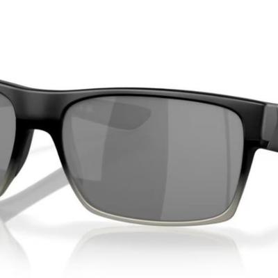 Óculos Solar Esportivo OAKLEY OO9189 (TWOFACE) 60-16 30 (Acetato Superior Preto Fosco e Alumínio Escovado Inferior/Lentes Espelhado Prata)