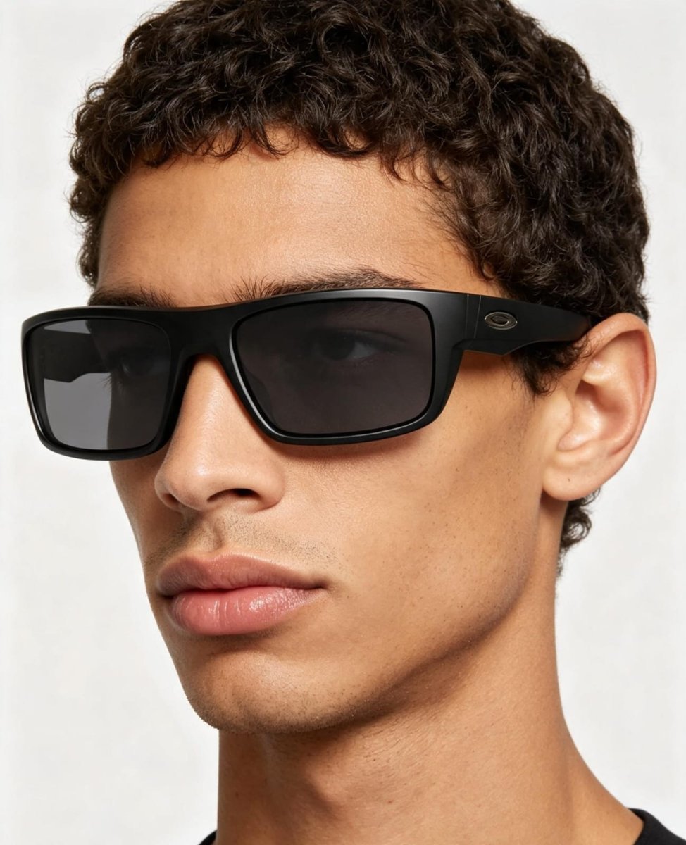 Óculos Solar Esportivo OAKLEY OO9367 (DROP POINT) 61-18 0160 (Acetato Preto Fosco/Lentes Cinza)