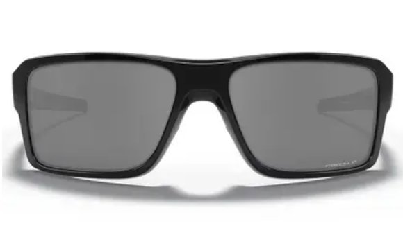 Óculos Solar Esportivo OAKLEY OO9380 (DOUBLE EDGE) 66-17 0866 (Acetato Preto Brilhante/Prizm Polarizado Espelhado Prata)